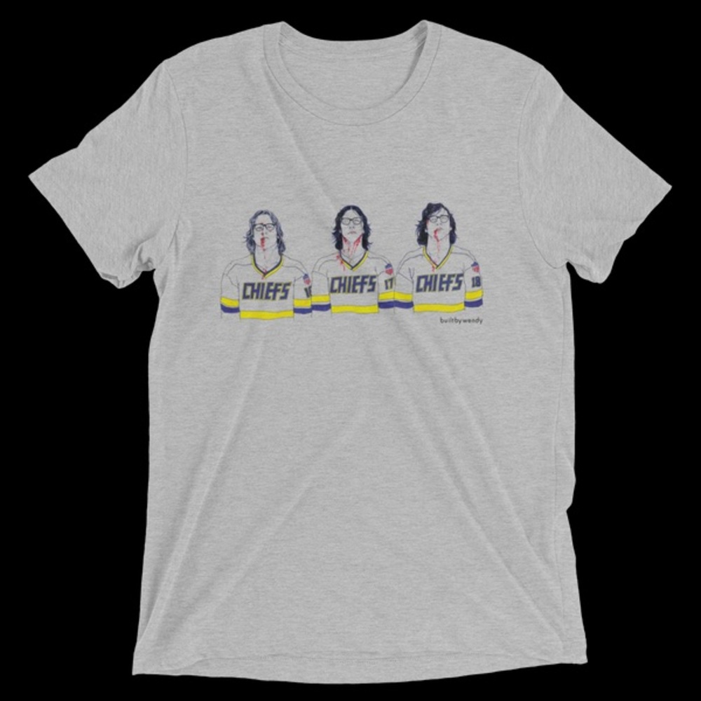 Slapshot (Movie) Collectors Tee, Chiefs Shirt, Built by Wendy